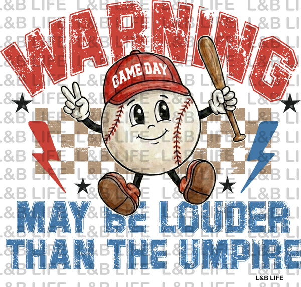 GAME DAY WARNING