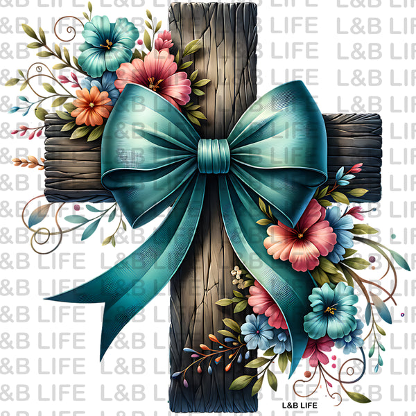 FLOWER BOW CROSS