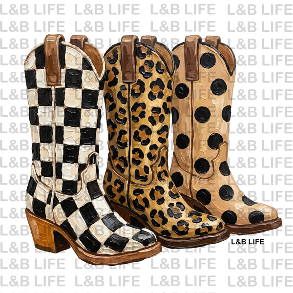 POLKA DOTS 3 BOOTS