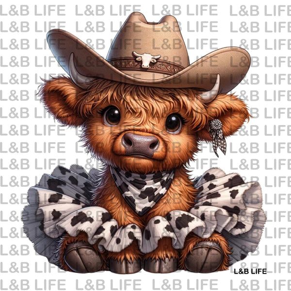 COWHIDE DRESS BABY COW