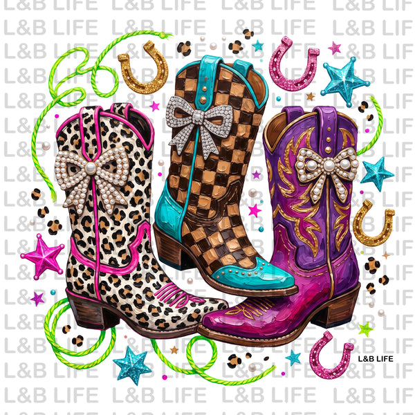 3 NEON BOOTS