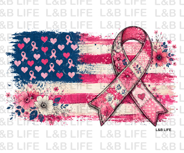 PINK RIBBION FLAG