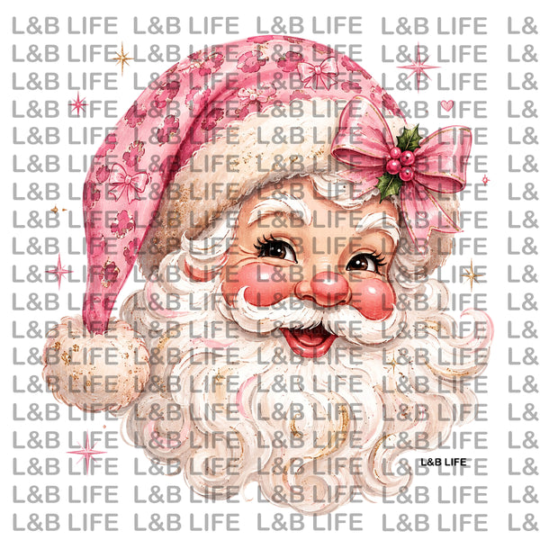 PINK PLAID SANTA