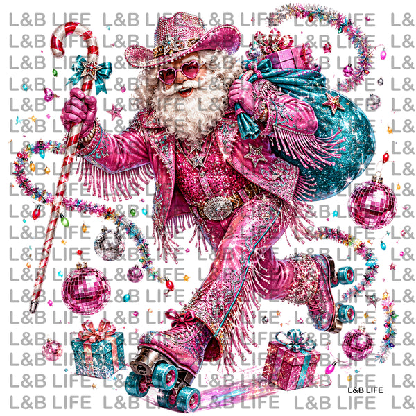 PRETTY IN PINK SANTA