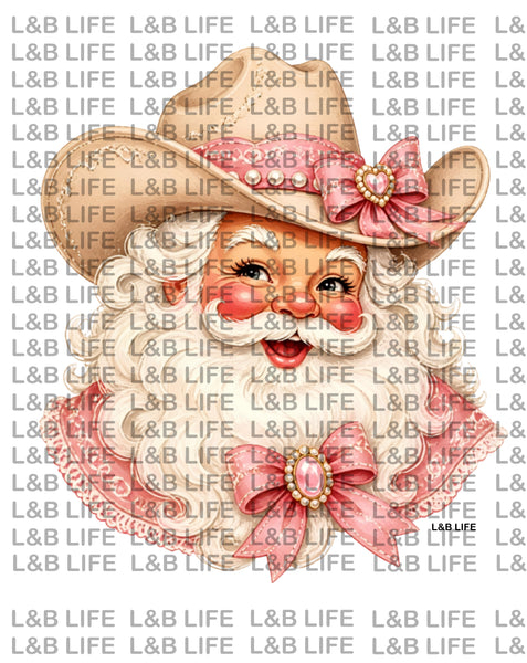 PINK VINTAGE SANTA