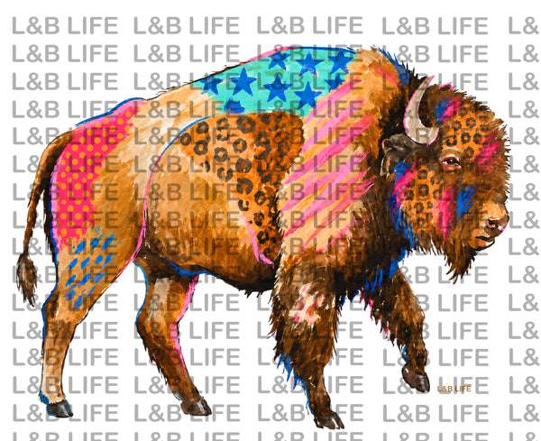 BOHO PAINTED BUFFALO