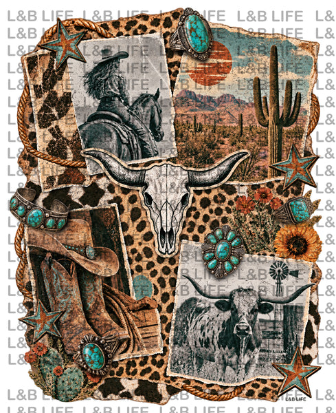 DESERT COWGIRL COLLAGE