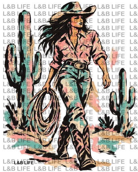 TURQUOISE COWGIRL DESERT