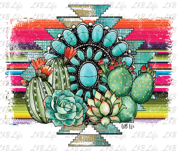 CACTUS COLORFUL CONCHO