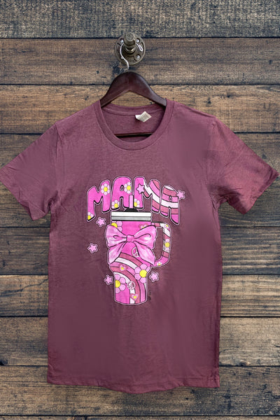 BC MAMA BOW CUP - HEATHER MAROON