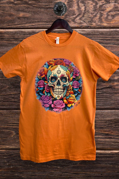 BC DTF FLORAL SKULL - AUTUMN