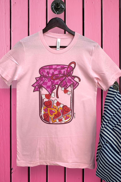 BC VALENTINE MASON JAR- PINK