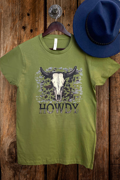 LF DTF HOWDY STEER - OLIVE