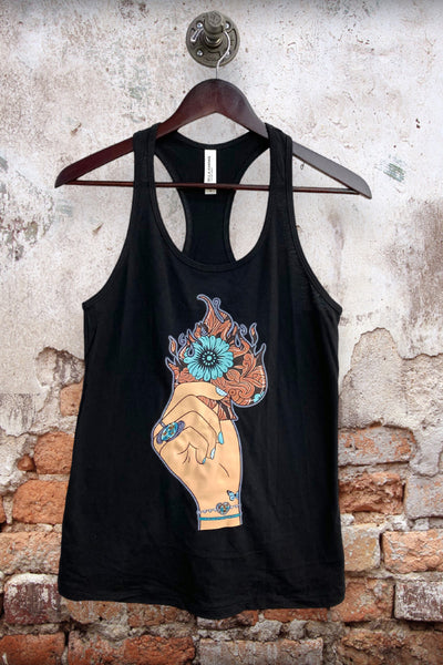 BC TANK DTF HAND ACE - BLACK