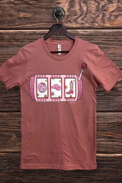 BC DTF COWGIRL SLOT MACHINE - MAUVE