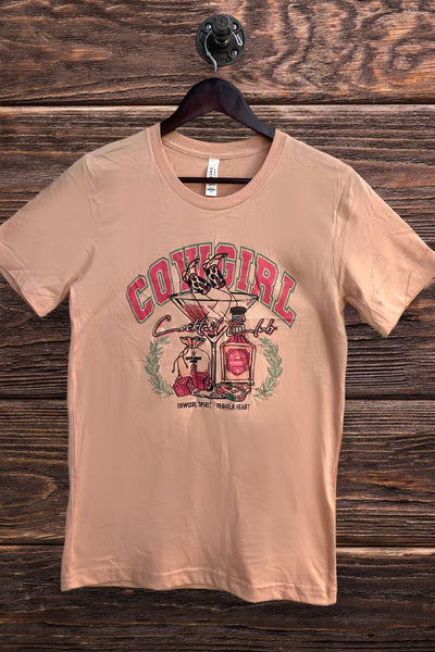 BC DTF COWGIRL COCKTAIL CLUB - PEACH