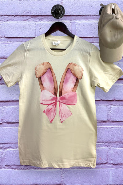 BC DTF BUNNY BOW EAR - CREAM