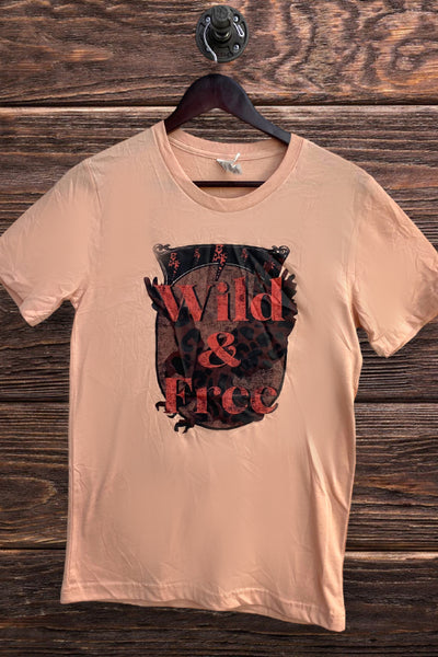 BC DTF WILD AND FREE - PEACH