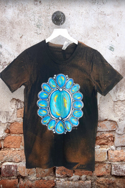 BC BL TURQ ROCK- BLEACHED BLACK