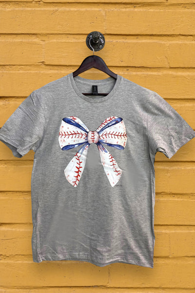 GILDAN DTF BASEBALL BOW - LIGHT GREY