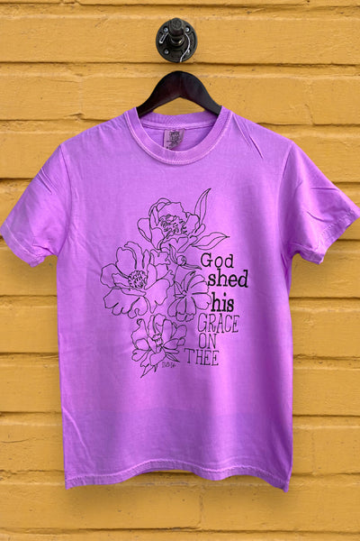 CC DTF GOD SHED HIS GRACE ON THEE, GOD, RELIGIOUS- VIOLET