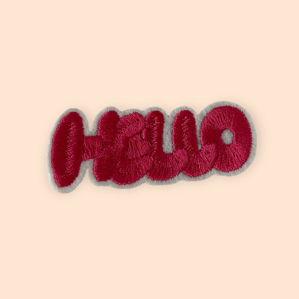 HELLO HAT PATCH