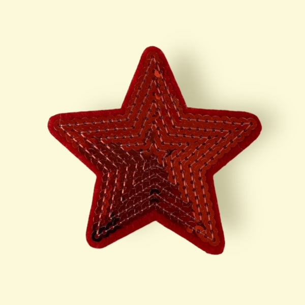 RED STAR HAT PATCH