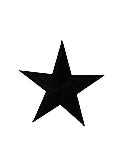 BLACK STAR HAT PATCH