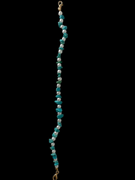 TURQ PERAL HAT CHAIN