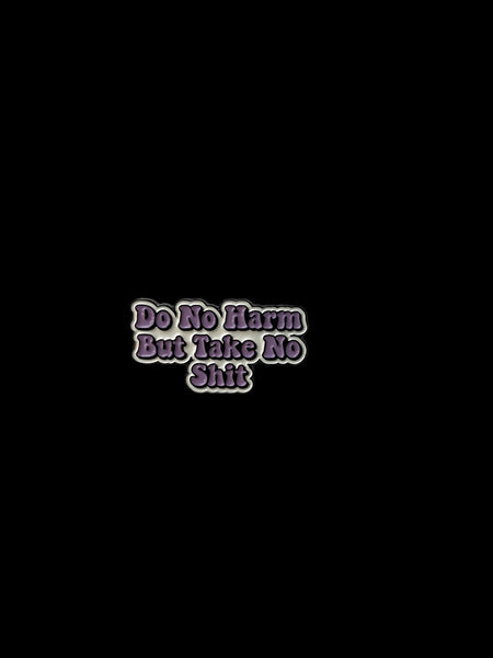 DO NO HARM BUT HAT PIN