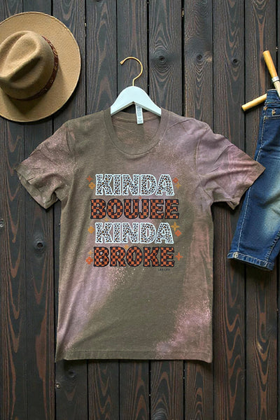 BC BL DTF KINDA BROKE - BLEACHED BLACK