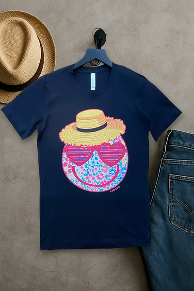 BC DTF HAT SMILEY - BLACK