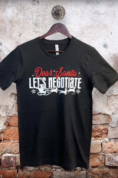 BC DTF DEAR SANTA LETS NEGOTIATE - BLACK