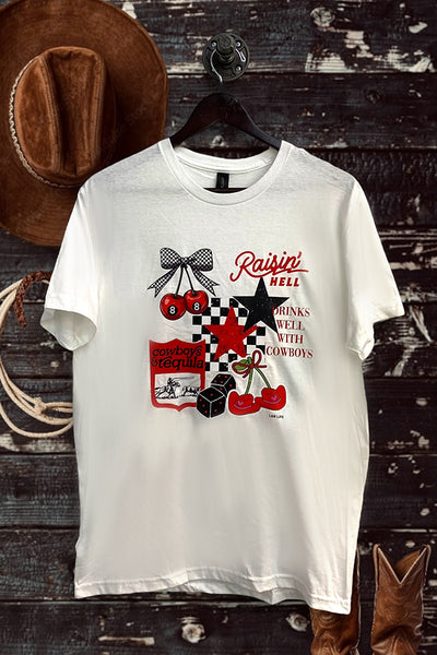 GILDAN DTF CBS AND TEQUILA - WHITE