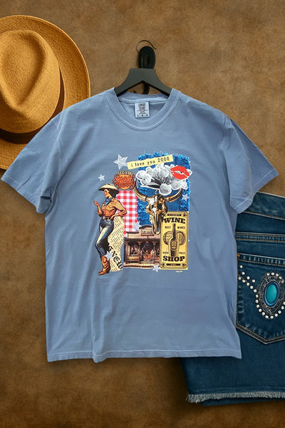 CC DTF I LOVE YOU - DENIM BLUE