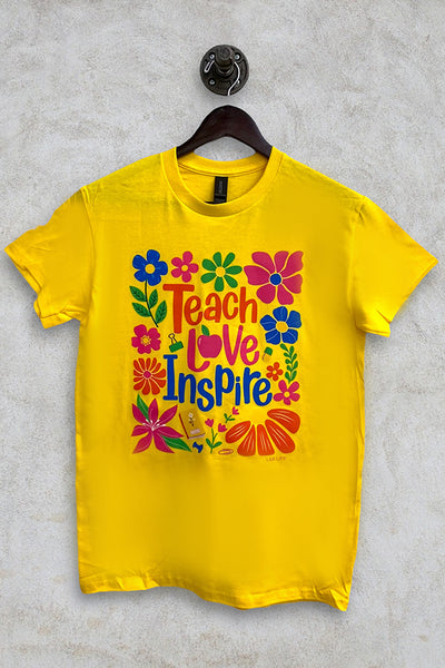 BC DTF TEACH LOVE INSPIRE - YELLOW