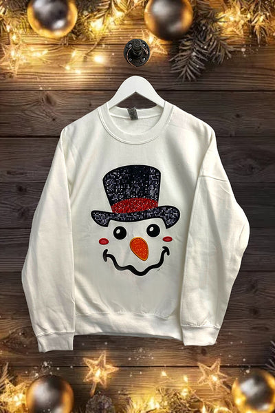 GILDAN SS DTF SNOWMAN - WHITE