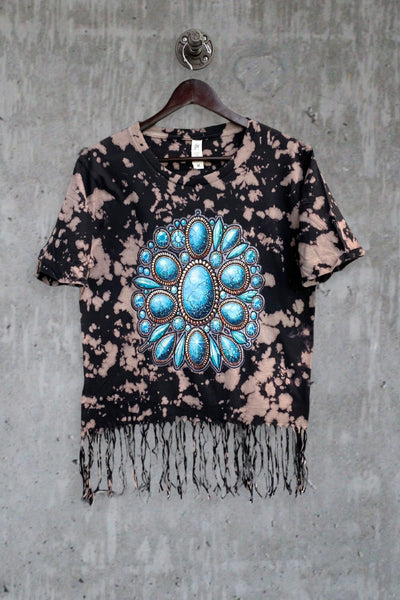 LBL FRINGE DTF TURQ ROCK - TYEDYE PURPLE