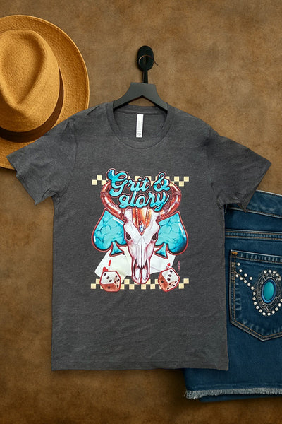 BC DTF GRACE AND GRIT - CHARCOAL