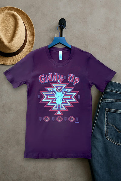 BC DTF GIDDY UP STEER - MARRON