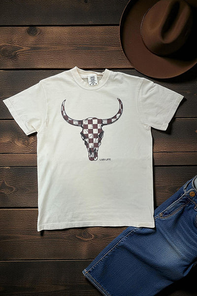 CC DTF CHECKER STEER - IVORY