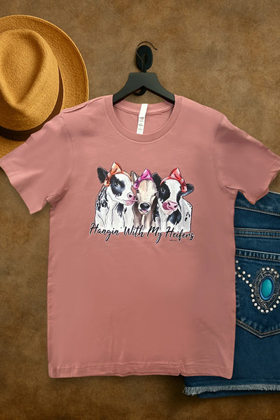 BC DTF HANGING WITH THE HEIFERS - MAUVE