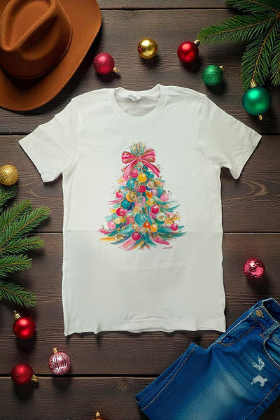 BC DTF WATER COLOR TREE - WHITE