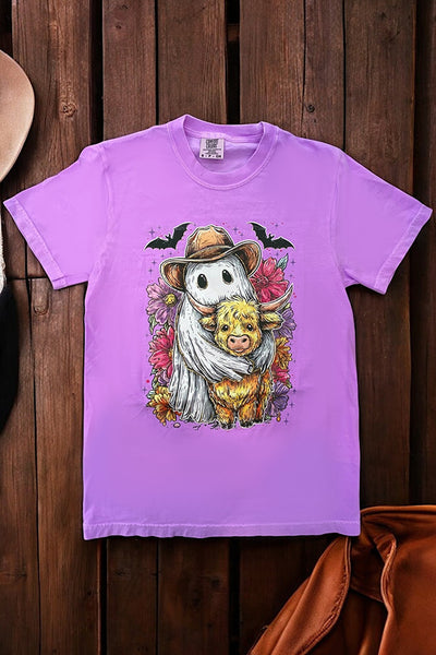 CC DTF GHOST COW - NEON VIOLET