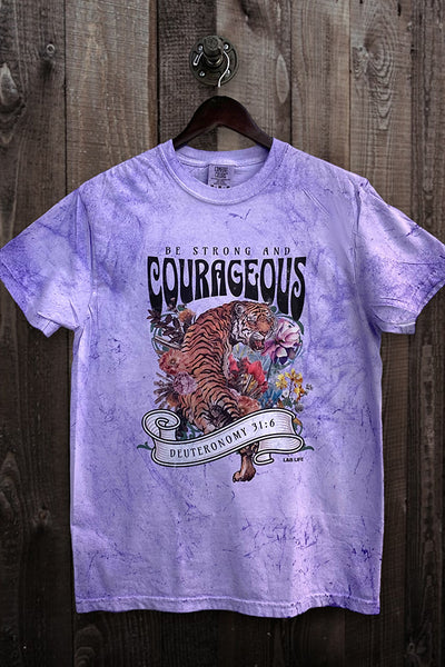 CC DTF BE STRONG AND COURAGEOUS - BLAST PURPLE