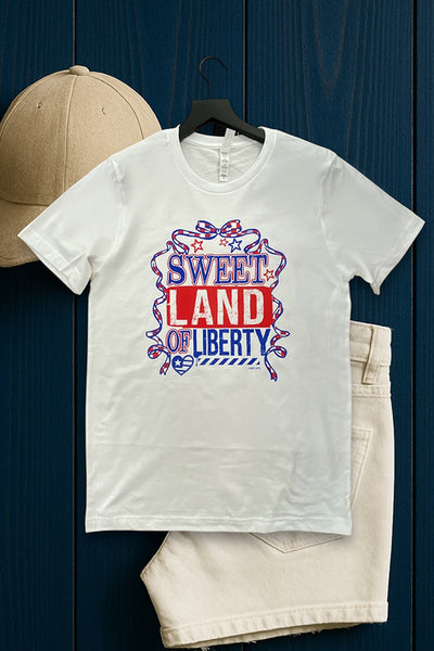 BC DTF SWEET LAND OF LIBERTY - WHITE