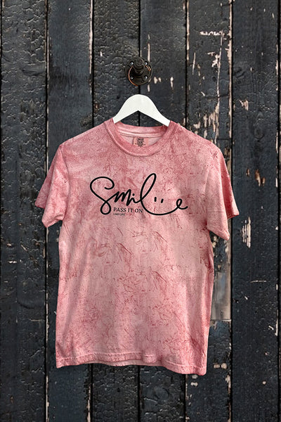 CC BLAST DTF SMILE PASS IT ON - BLAST PINK