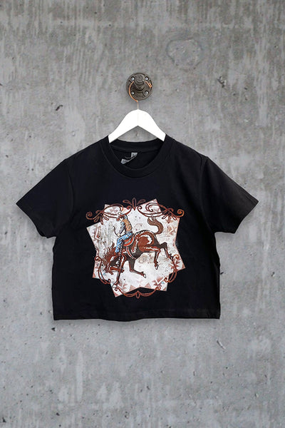 CROP DTF PENATGON CB - BLACK