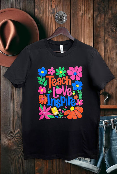 BC DTF TEACH LOVE INSPIRE - BLACK