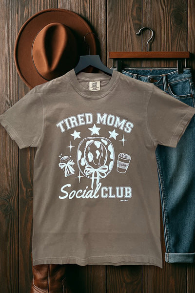 CC DTF TIRED MOMS CLUB - ESPRESSO